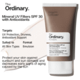 The Ordinary Sun Care Mineral UV Filters SPF 30 with Antioxidants 50ml – Mineral Sunscreen with Antioxidants