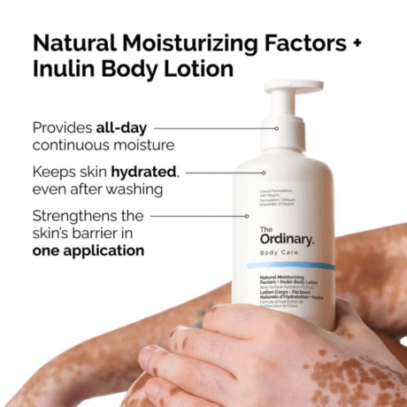 The Ordinary Natural Moisturizing Factors + Inulin Body Lotion 240ml for dry skin hydration