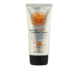 3W Clinic Intensive UV Sunblock Cream SPF 50+PA+++ – Korean Sunscreen for Broad-Spectrum Protection