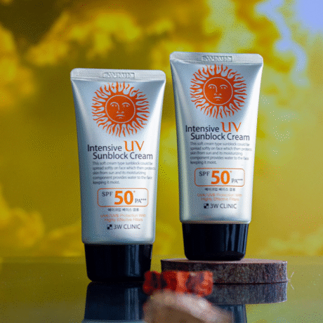 3W Clinic Intensive UV Sunblock Cream SPF 50+PA+++ – Korean Sunscreen for Broad-Spectrum Protection