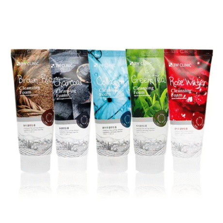 3W Clinic Rose Cleansing Foam – Hydrating Korean Face Wash for Sensitive Skin