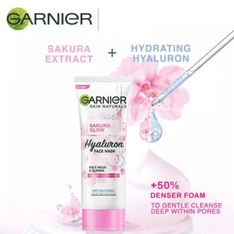 Garnier Sakura Glow Face Wash Brightening Cleanser
