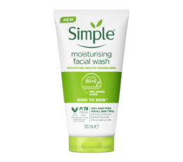 Simple Moisturising Facial Wash – Gentle Hydrating Face Cleanser for Sensitive Skin