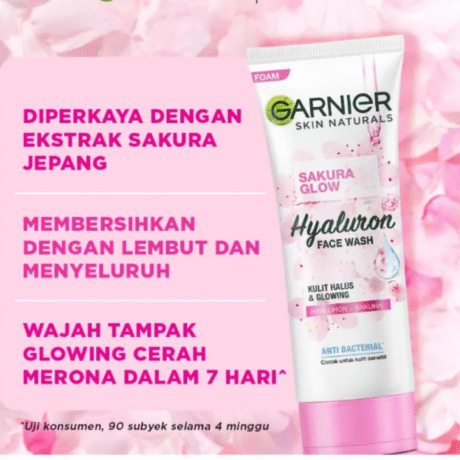 Garnier Sakura Glow Face Wash Brightening Cleanser